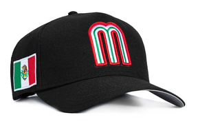 NEW ERA 9FORTY A-FRAME MEXICO WORLD BASEBALL CLASSIC MEXICO BIG FLAG PATCH SNAPBACK HAT