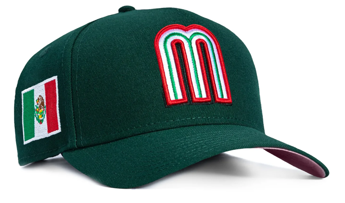 NEW ERA 9FORTY A-FRAME MEXICO WORLD BASEBALL CLASSIC MEXICO BIG FLAG PATCH SNAPBACK HAT (Copy)