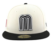 New Era® 59FIFTY Team Mexico Chrome and Black with White Outline 2026 World Baseball Classic