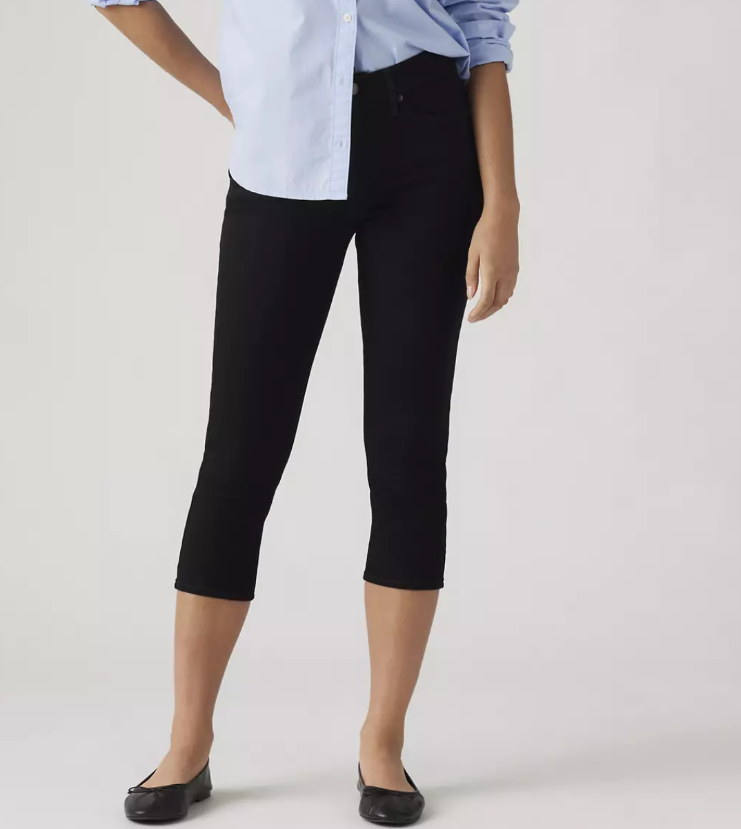 Women's Levi's 311 Shaping Skinny Capri - Black