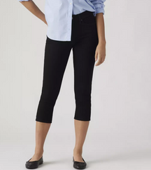 Women's Levi's 311 Shaping Skinny Capri - Black