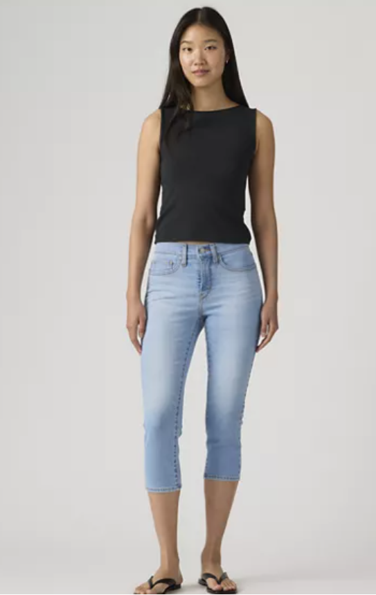 Women's Levi's 311 Shaping Skinny Capri - Light Blue
