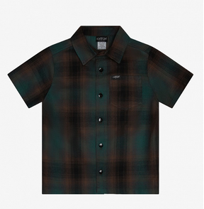 Kids Cal Top 2000 Short Sleeve Plaid Shirt – Sizes 8-14