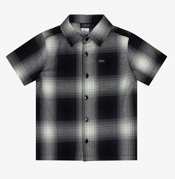 Kids Cal Top 2000 Short Sleeve Plaid Shirt – Sizes 8-14