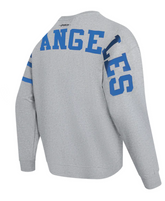 Pro Standard LA Dodgers Wingspan Crew Pullover - Heather Grey