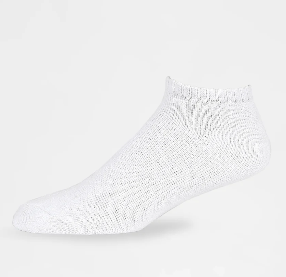 KNOCKER MEN'S no show wht Socks 10-13