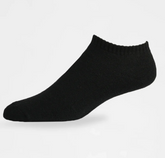 KNOCKER MEN'S no show Blk Socks 9-11