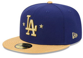 NEW ERA 59FIFTY LOS ANGELES DODGERS 2025 WORLD SERIES PATCH GOLD HAT