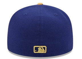 NEW ERA 59FIFTY LOS ANGELES DODGERS 2025 WORLD SERIES PATCH GOLD HAT