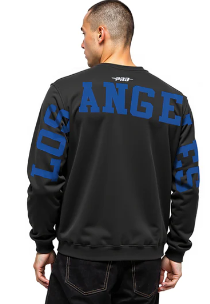Pro Standard LA Dodgers Wingspan Crew Pullover - Black