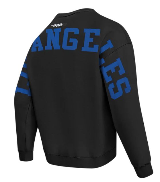 Pro Standard LA Dodgers Wingspan Crew Pullover - Black