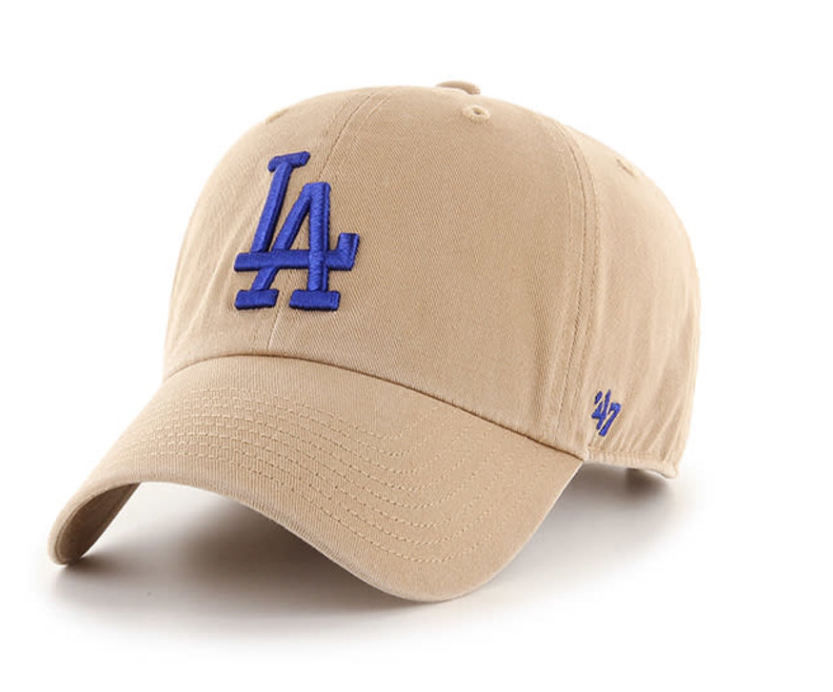 47 Brand LOS ANGELES DODGERS CLEAN UP - KHAKI