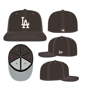New Era 5950 Los Angeles Dodgers Brown