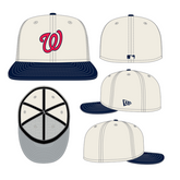 NEW ERA WASHINGTON NATIONALS 2 toned Ivory/Navy 59FIFTY