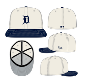 NEW ERA 59FIFTY DETROIT TIGERS 2 Toned Ivory/Navy