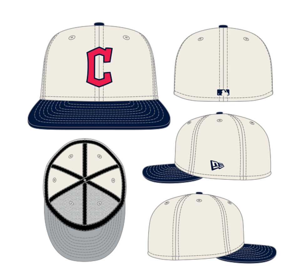 New Era 5950 Cleveland Guardians 2 Toned Ivory/Navy