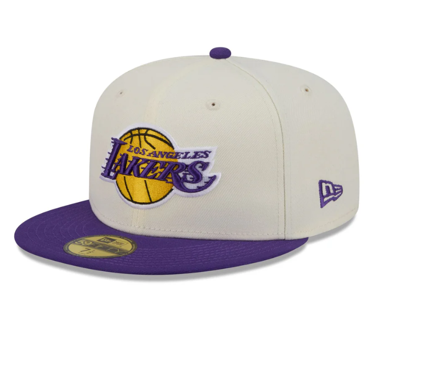 New Era Los Angeles Lakers 2 Toned Ivory/Purple 59Fifty