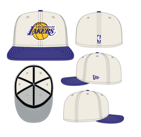 New Era Los Angeles Lakers 2 Toned Ivory/Purple 59Fifty