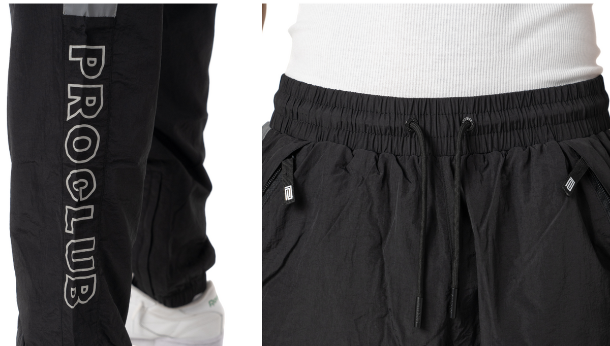 Pro Club Men's Full Court Windbreaker Pants Water