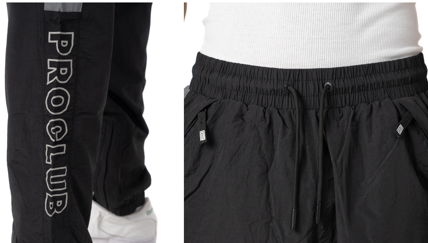 Pro Club Men's Full Court Windbreaker Pants Water
