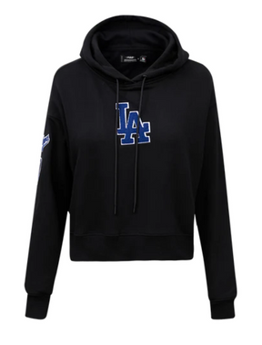 Pro Standard MLB LOS ANGELES DODGERS CLASSIC WOMEN'S CROPPED PULLOVER HOODIE