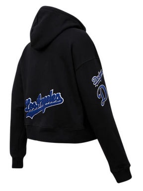 Pro Standard MLB LOS ANGELES DODGERS CLASSIC WOMEN'S CROPPED PULLOVER HOODIE