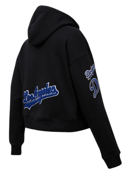 Pro Standard MLB LOS ANGELES DODGERS CLASSIC WOMEN'S CROPPED PULLOVER HOODIE