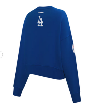 Pro Standard MLB LOS ANGELES DODGERS GAME DAY CLASSICS WOMEN'S DOUBLE KNIT CREWNECK