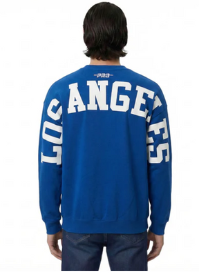 Pro Standard LA Dodgers Wingspan Crew Pullover - Dodger Blue