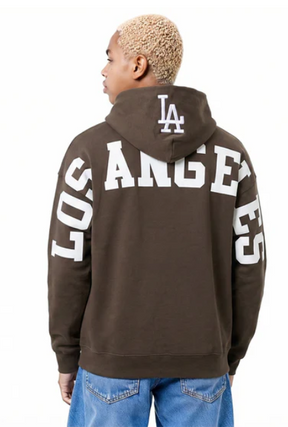 Pro Standard LA Dodgers Wingspan Hoodie - Brown