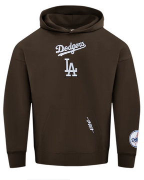 Pro Standard LA Dodgers Wingspan Hoodie - Brown