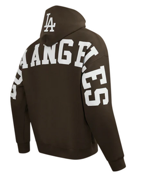 Pro Standard LA Dodgers Wingspan Hoodie - Brown