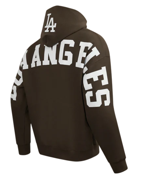 Pro Standard LA Dodgers Wingspan Hoodie - Brown