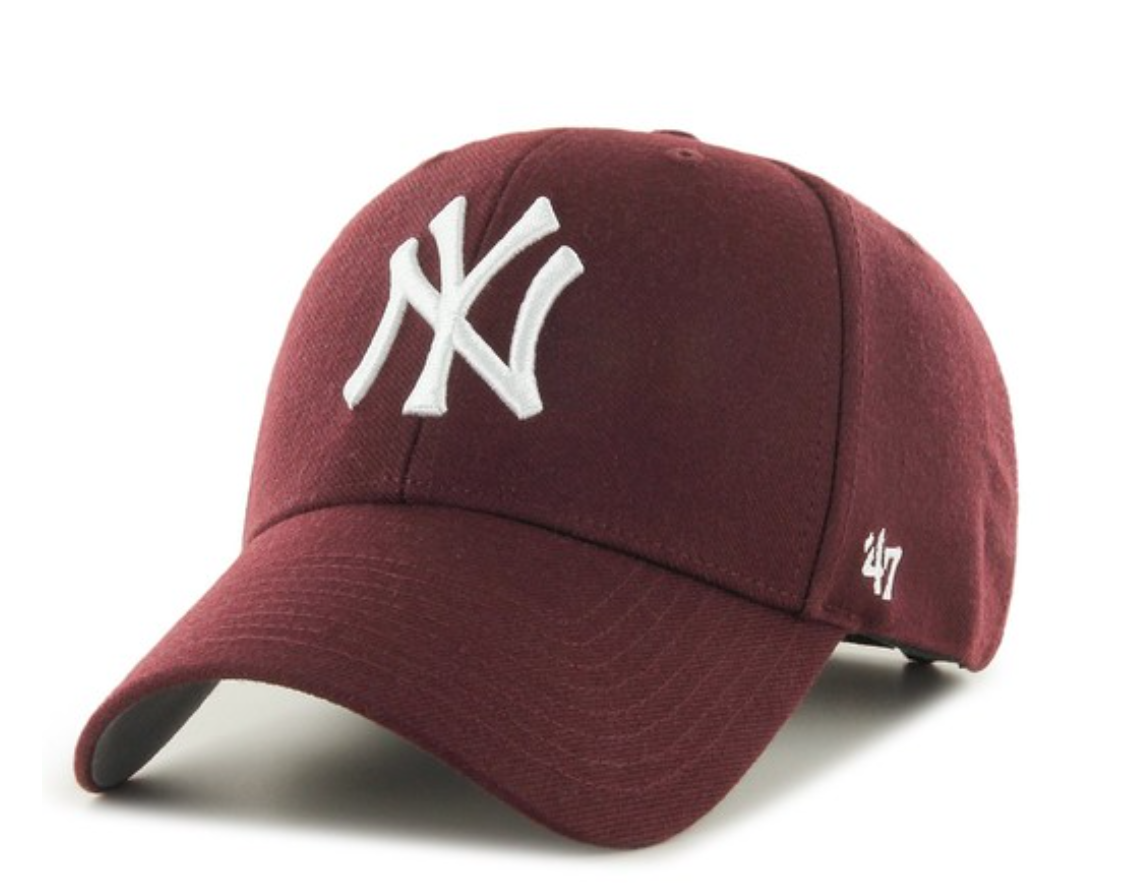 47 Brand NEW YORK YANKEES MVP Dark Maroon