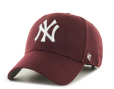 47 Brand NEW YORK YANKEES MVP Dark Maroon