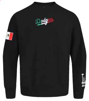 Pro Standard LA Dodgers Mexico Wingspan Crew Pullover - Black
