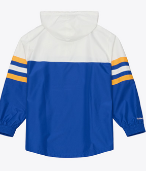 Los Angeles Rams Royal Head Coach Lightweight Anorak Quarter-Zip Windbreaker