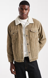 Levi's Men's Corduroy Sherpa Lined Trucker Jacket A5784-0053
