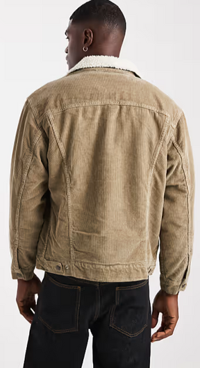 Levi's Men's Corduroy Sherpa Lined Trucker Jacket A5784-0053
