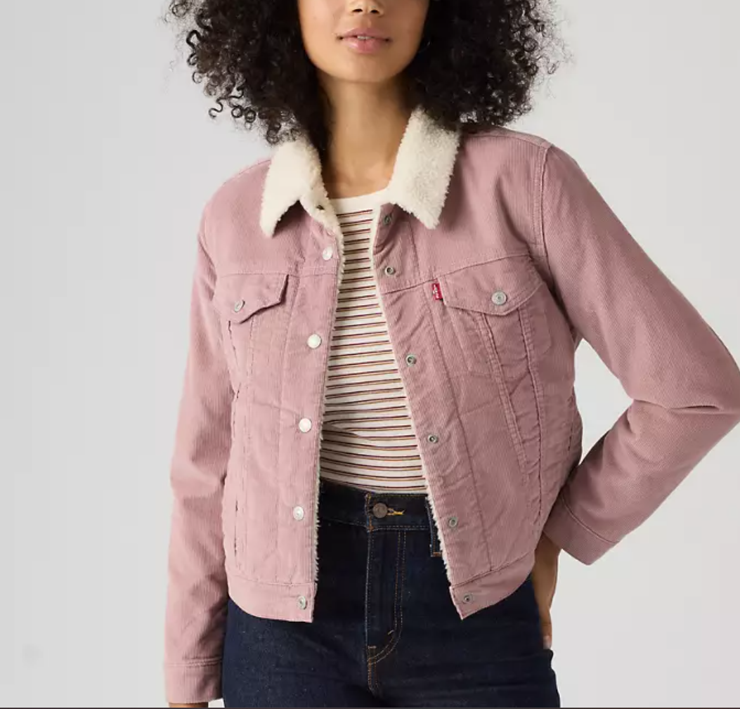 Levi's Women's Corduroy Sherpa Lined Trucker Jacket 361360143