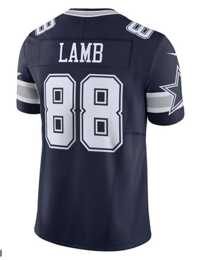 Men's Nike CeeDee Lamb Navy Dallas Cowboys Vapor F.U.S.E. Limited Jersey