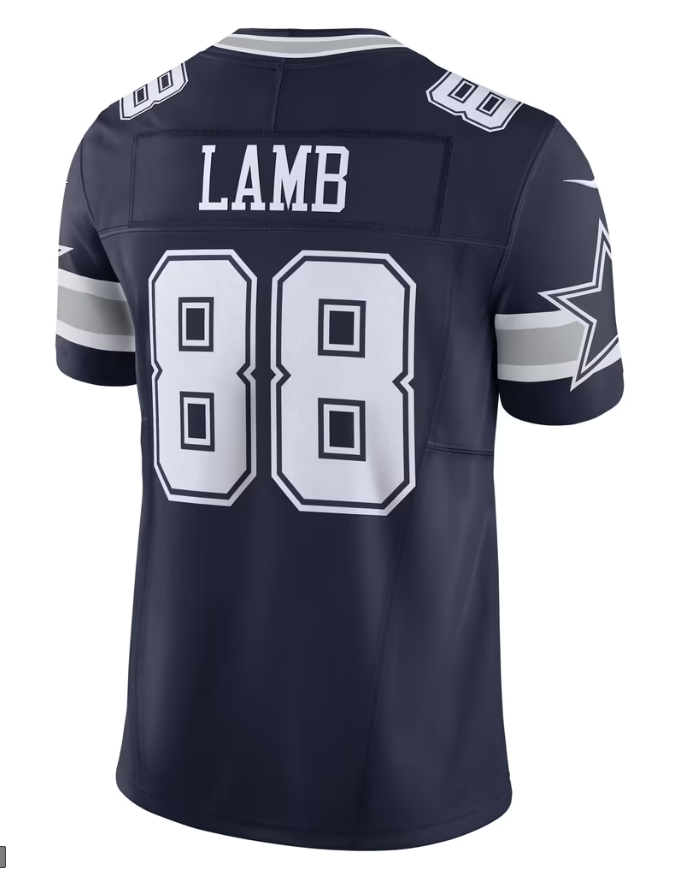 Men's Nike CeeDee Lamb Navy Dallas Cowboys Vapor F.U.S.E. Limited Jersey