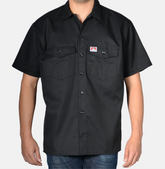 Ben Davis Short Sleeve Button Up - Black