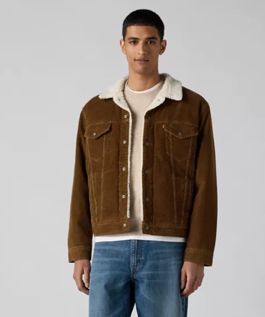 Levi's Men's Corduroy Sherpa Lined Trucker Jacket 16365-0349
