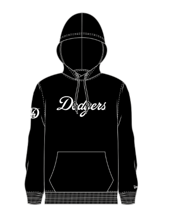 New Era Los Angeles Dodgers Black Hoodie