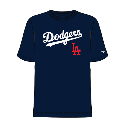 New Era Los Angeles Dodgers Tee-Blue 14877137