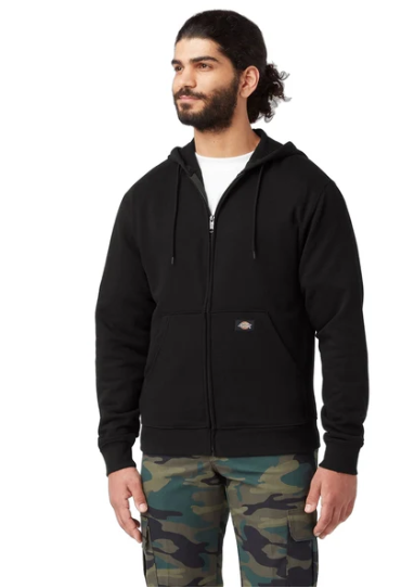 Dickies Men's Midweight Fleece Zip Hoodie - TW291 Black