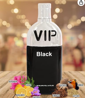 VIP Black Men's  Eau De Parfum 3.4oz