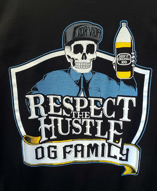 OG FAMILY RESPECT THE HUSTLE BLACK