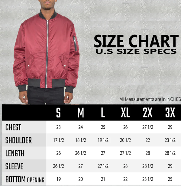 Men's Padded Bomber Jacket